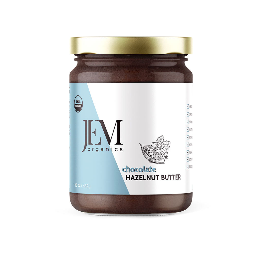 Chocolate Hazelnut Butter - Large – JEM Organics