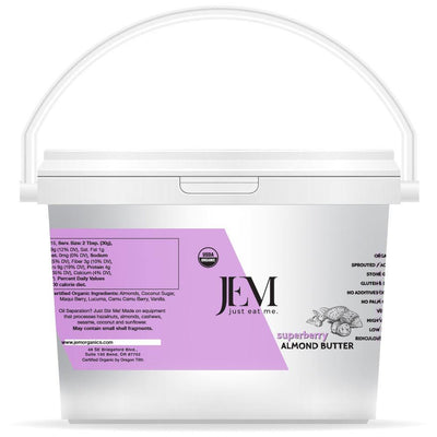 Superberry Almond Butter Bulk Bucket 8 lb - JEM Organics