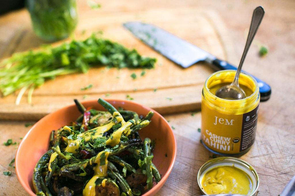 Have a Ridiculously Delicious Spoonful of Cashew Curry Tahini - JEM Organics