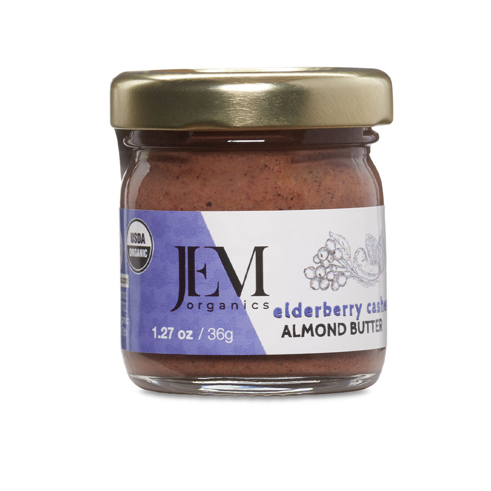 Elderberry Sprouted Cashew Almond Butter 1.27 oz