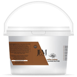 Coffee Cashew Almond Butter Bulk Bucket 8 lb - JEM Organics